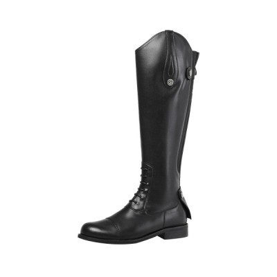 Mezereon Unisex Leather Riding Boots - Classic Design