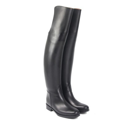 Unisex Over Knee Leather Equestrian Boots