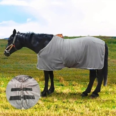 Thermal horse clothing worn by horses for outdoor and stable use